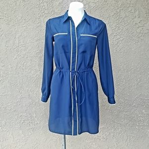 Aqua Shirt Dress **it has POCKETS** EEEEK!